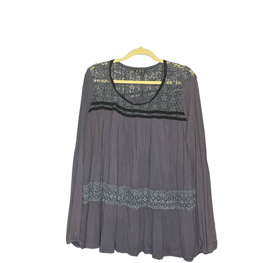 POL Lace Blouse Women's Sz L